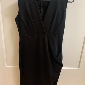 Lulu's Cocktail Hour Black Wrap Dress